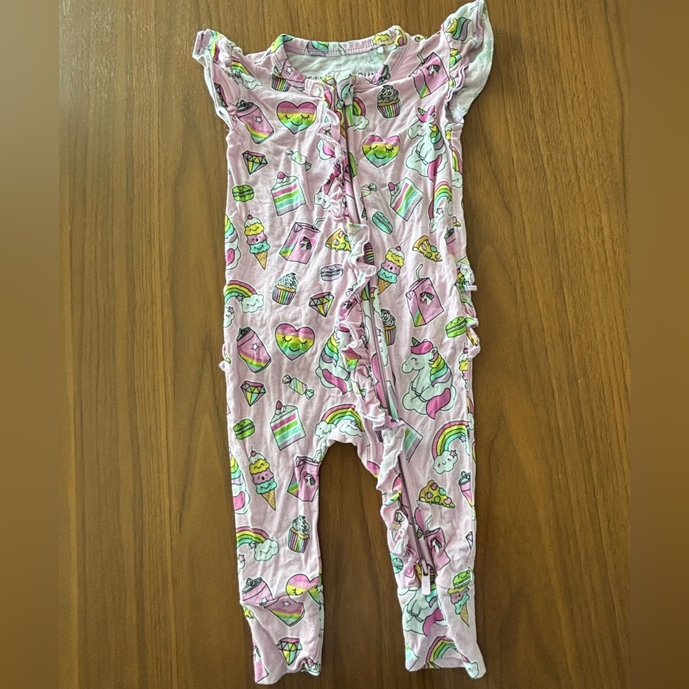 Little Bum Bums Unicorn Zip Romper